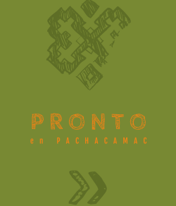 Pronto en Pachacamac: pieza gráfica de tonos verdes y amarillos