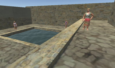 Estanque dentro del Acllawasi